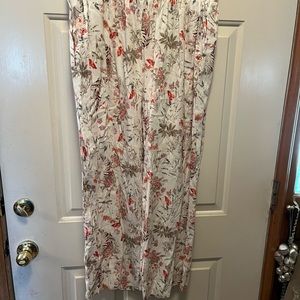 Wide led floral Sigid Olsen resort wear pants XL